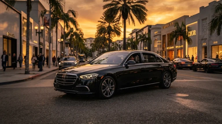 black car la
