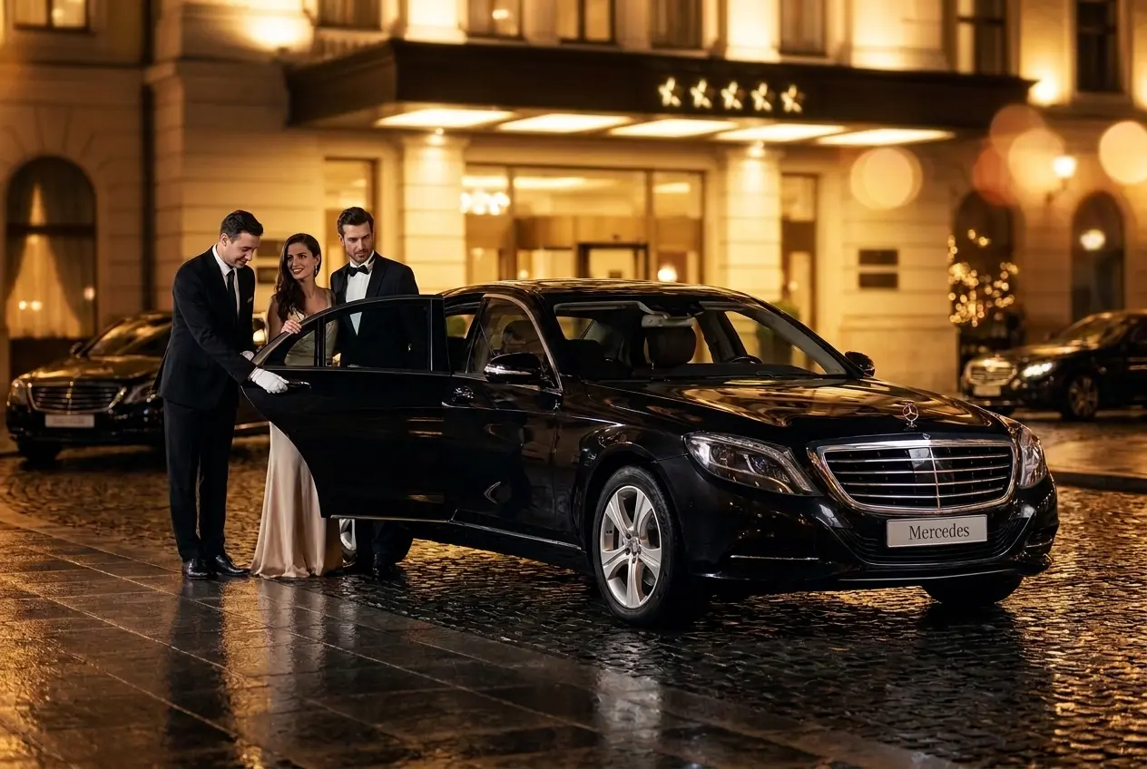 luxury black car service